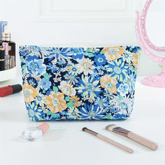Flower Cosmetic Bag Large Portable Handbag