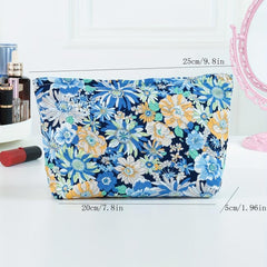 Flower Cosmetic Bag Large Portable Handbag
