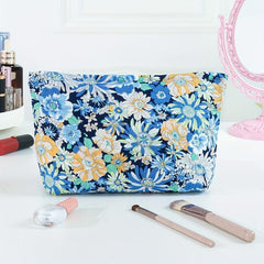 Flower Cosmetic Bag Large Portable Handbag