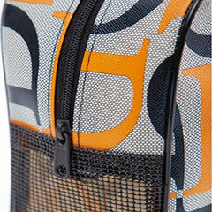 Portable Letter Print Toiletry Bag - Large Capacity Cosmetics Bag