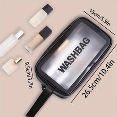 Waterproof Translucent Travel Cosmetic Bag Portable Makeup Pouch