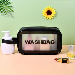 Waterproof Translucent Travel Cosmetic Bag Portable Makeup Pouch