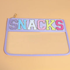 Transparent PVC Embroidery Cosmetic Bag Waterproof Travel Storage Bag