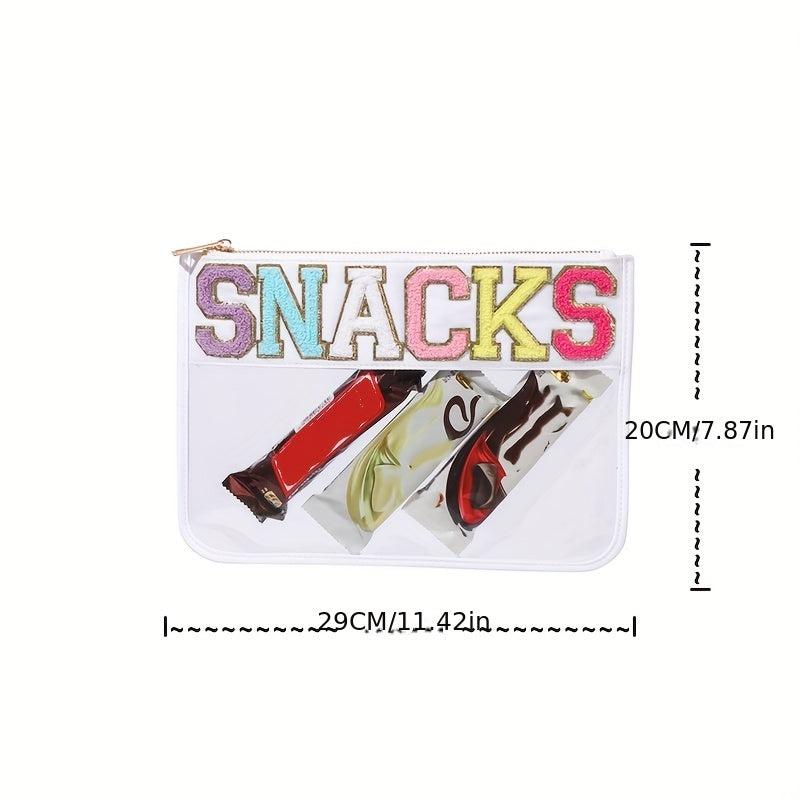 Transparent PVC Embroidery Cosmetic Bag Waterproof Travel Storage Bag