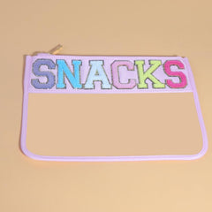 Transparent PVC Embroidery Cosmetic Bag Waterproof Travel Storage Bag