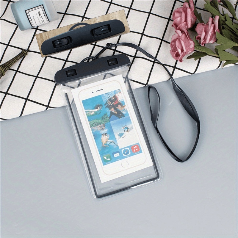 Luminous Waterproof Toiletry Bag Transparent Fluorescent Diving Phone Case