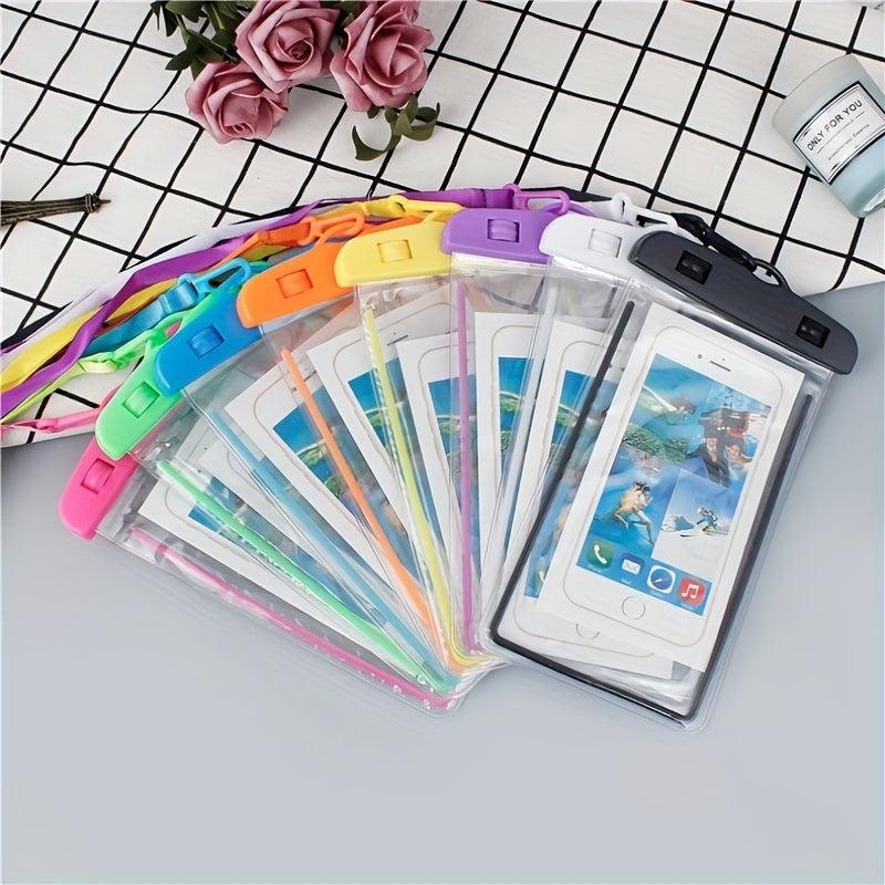 Luminous Waterproof Toiletry Bag Transparent Fluorescent Diving Phone Case