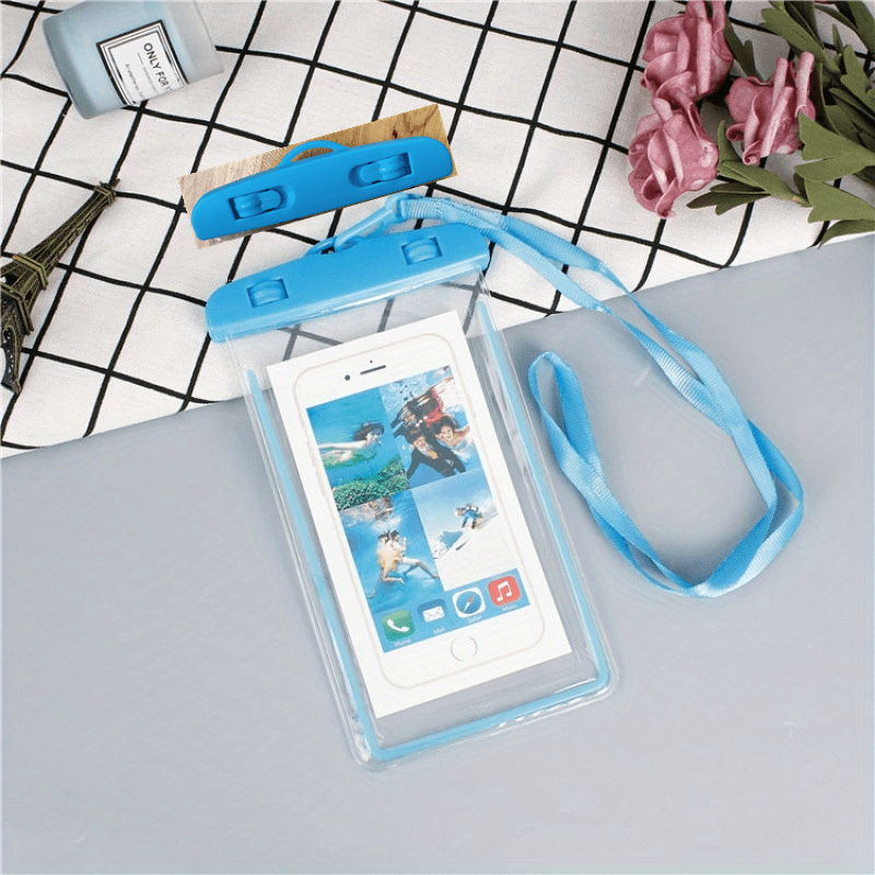 Luminous Waterproof Toiletry Bag Transparent Fluorescent Diving Phone Case