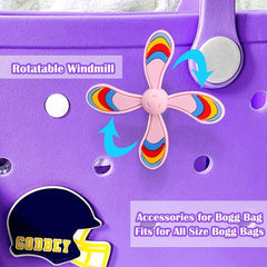 Beach Bag Windmill Charms - Fun Accessories for Beach Fashion