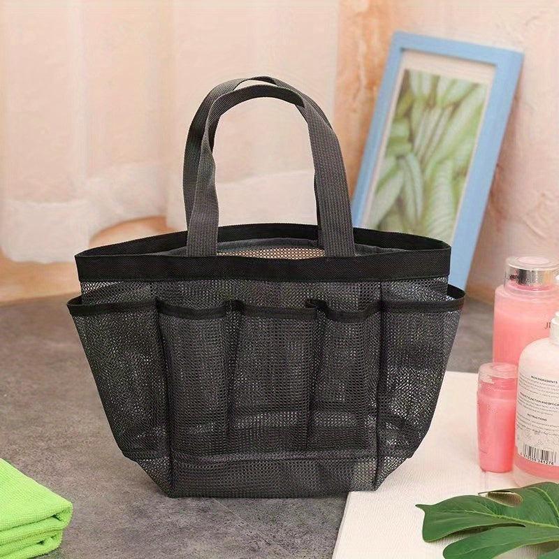 Mesh Portable Beach Bag Cosmetic Storage Bag Toiletry Bag