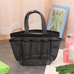 Mesh Portable Beach Bag Cosmetic Storage Bag Toiletry Bag