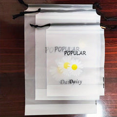 3pcs Transparent Waterproof Storage Bag Travel Cosmetic Shoes Clothes Drawstring