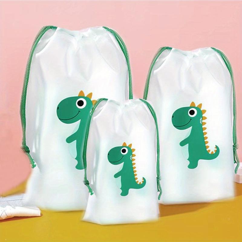 3pcs Transparent Waterproof Storage Bag Travel Cosmetic Shoes Clothes Drawstring