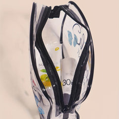 Clear PVC Beach Toiletry Bag for Vacation