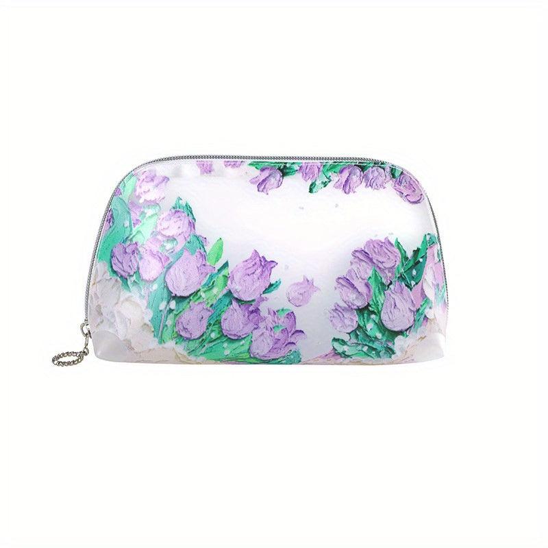 Sweet Floral Cosmetic Bag Waterproof Lightweight Handbag Makeup Bag