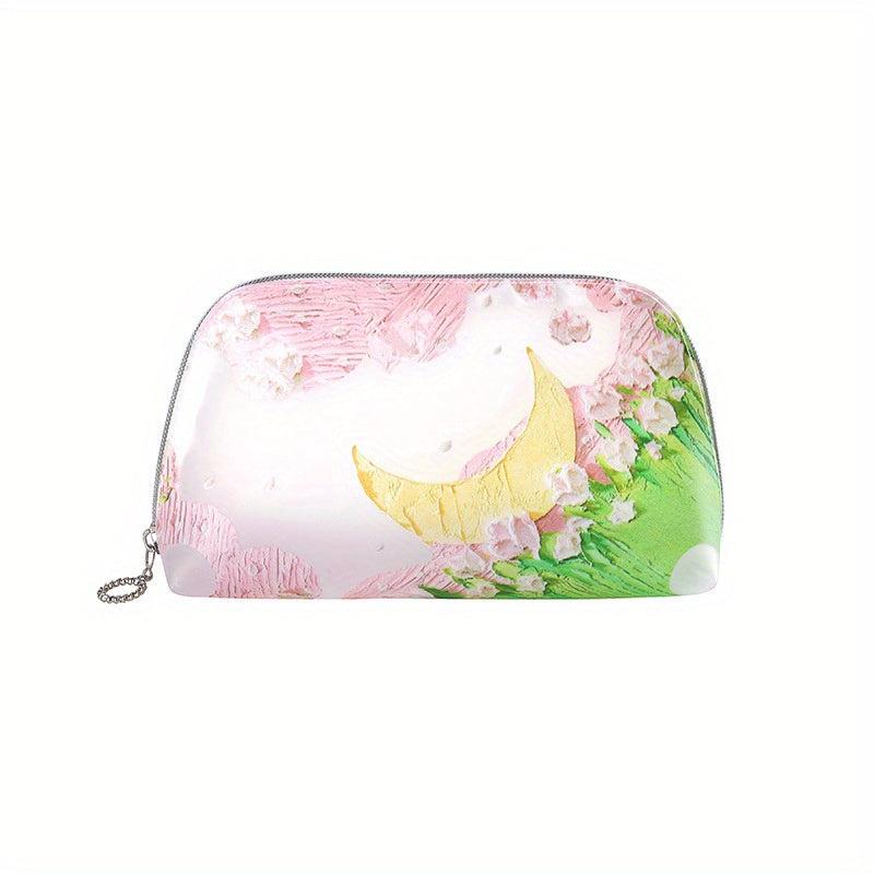 Sweet Floral Cosmetic Bag Waterproof Lightweight Handbag Makeup Bag
