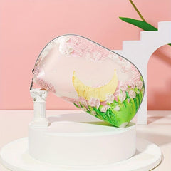 Sweet Floral Cosmetic Bag Waterproof Lightweight Handbag Makeup Bag