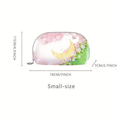 Sweet Floral Cosmetic Bag Waterproof Lightweight Handbag Makeup Bag
