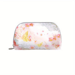 Sweet Floral Cosmetic Bag Waterproof Lightweight Handbag Makeup Bag