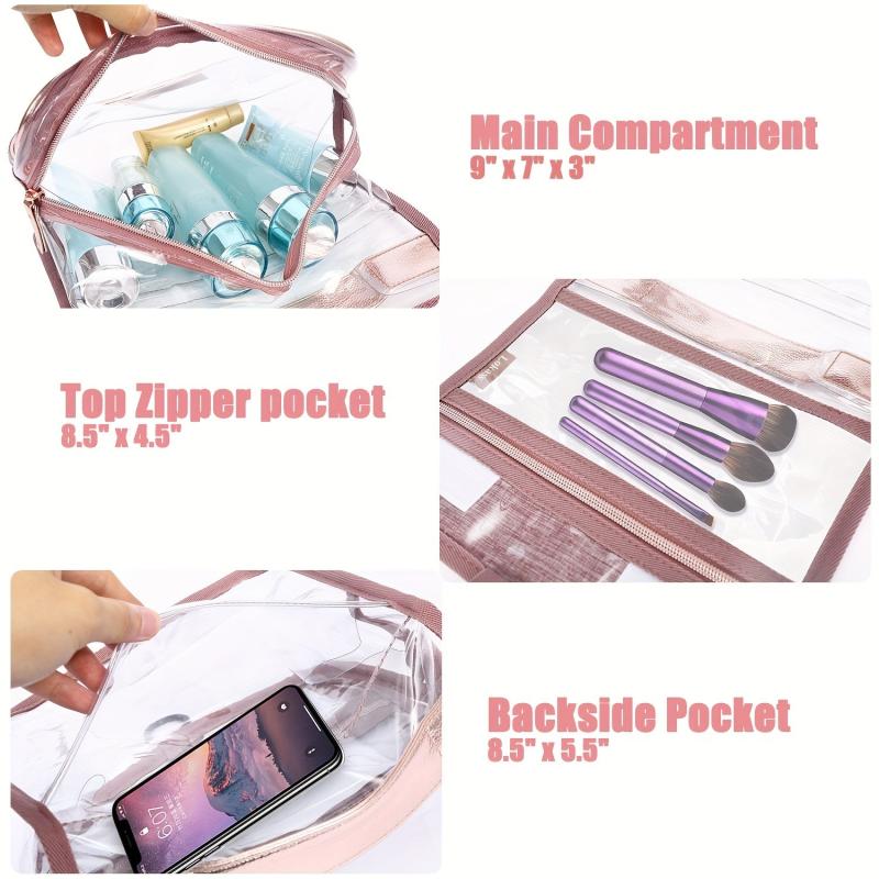 Waterproof Hanging Toiletry Bag Travel Cosmetics Storage Bag with Sturdy Hook