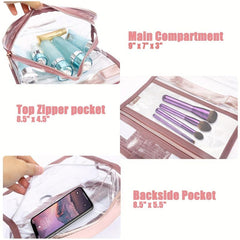 Waterproof Hanging Toiletry Bag Travel Cosmetics Storage Bag with Sturdy Hook