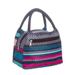 Oxford Cloth Small Square Bag Ethnic Style Storage Bag