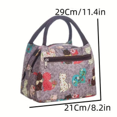Oxford Cloth Small Square Bag Ethnic Style Storage Bag