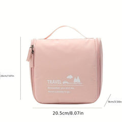 Pink Cosmetic Bag Travel Toiletry Organizer