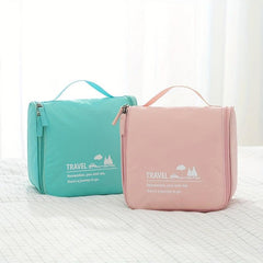 Pink Cosmetic Bag Travel Toiletry Organizer
