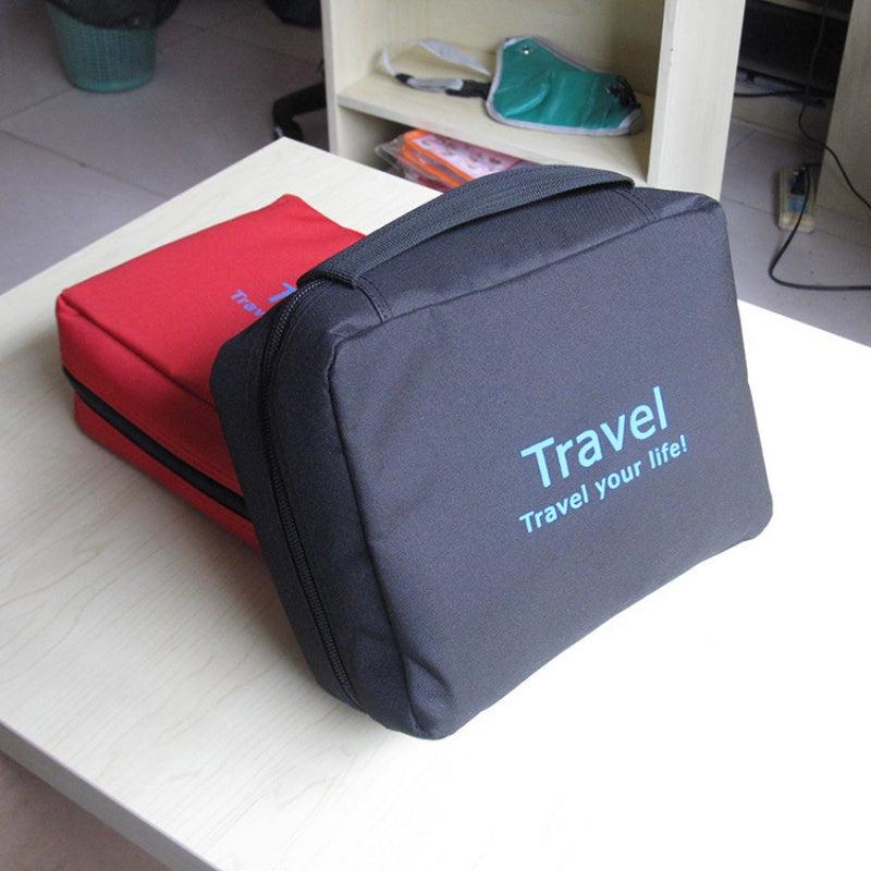 Waterproof Folding Toiletry Bag Hanging Wash Bag Letter Travel Toiletry Bag
