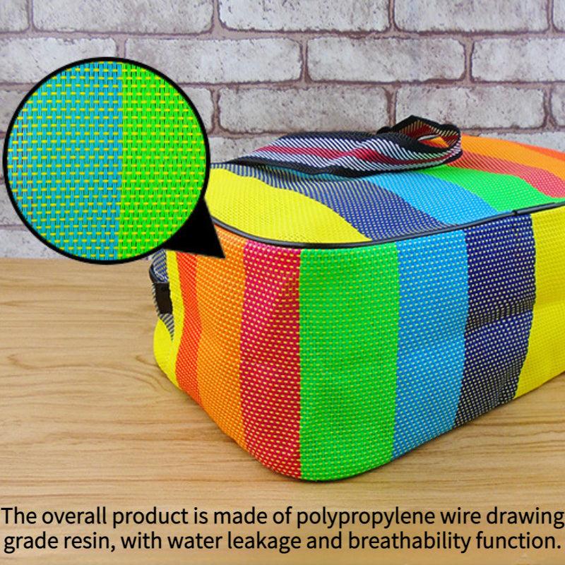 Large Capacity Woven Mesh Tote Bag for Travel Storage