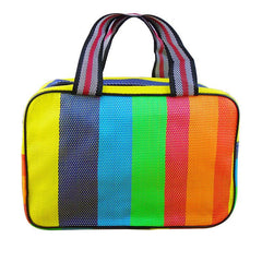 Large Capacity Woven Mesh Tote Bag for Travel Storage