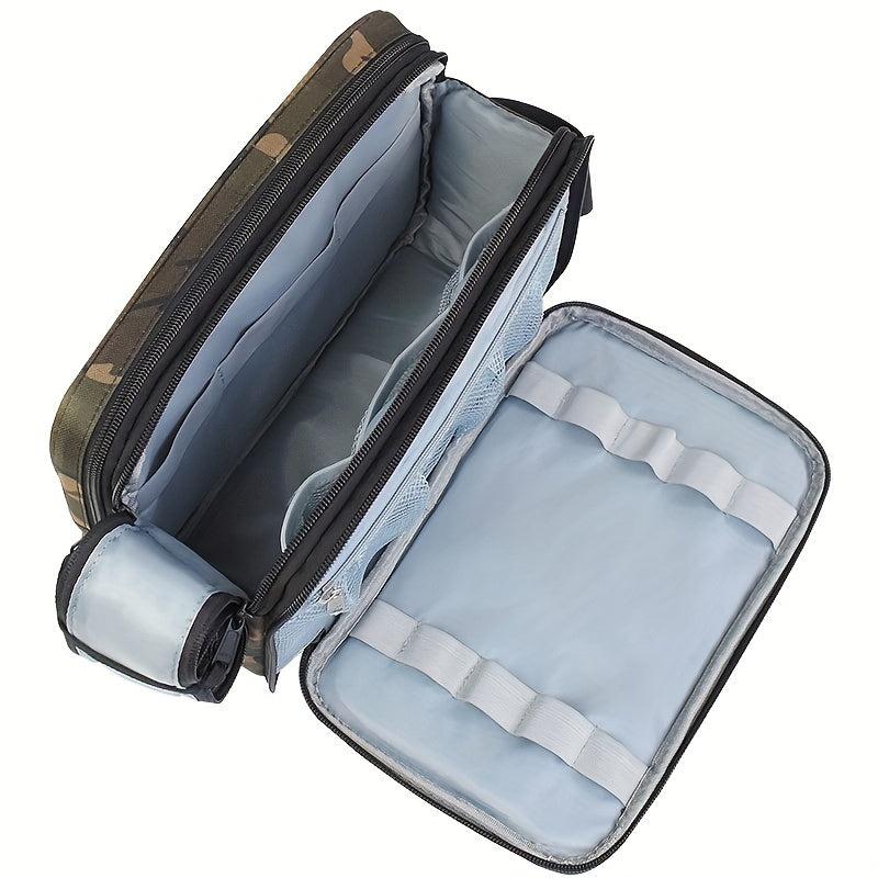 Waterproof Double Zipper Wash Bag Dry And Wet Separation Toiletry Bag
