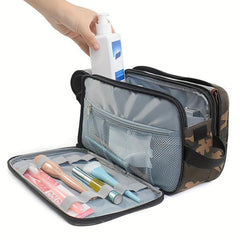 Waterproof Double Zipper Wash Bag Dry And Wet Separation Toiletry Bag