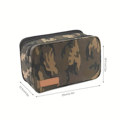 Waterproof Double Zipper Wash Bag Dry And Wet Separation Toiletry Bag