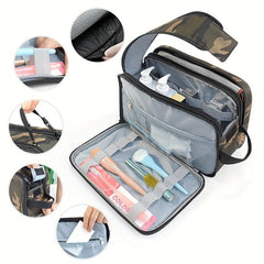 Waterproof Double Zipper Wash Bag Dry And Wet Separation Toiletry Bag
