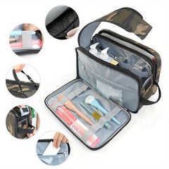 Waterproof Double Zipper Wash Bag Dry And Wet Separation Toiletry Bag