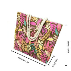 Rainforest Leaves Tote Bag Shopping Shoulder Wash Bag