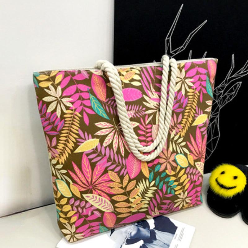 Rainforest Leaves Tote Bag Shopping Shoulder Wash Bag