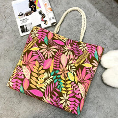 Rainforest Leaves Tote Bag Shopping Shoulder Wash Bag
