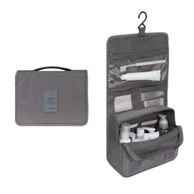 Water resistant Makeup Cosmetic Bag with Hanging Hook