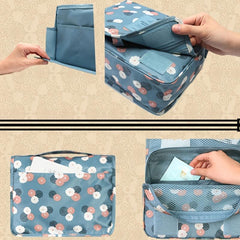 Water resistant Makeup Cosmetic Bag with Hanging Hook