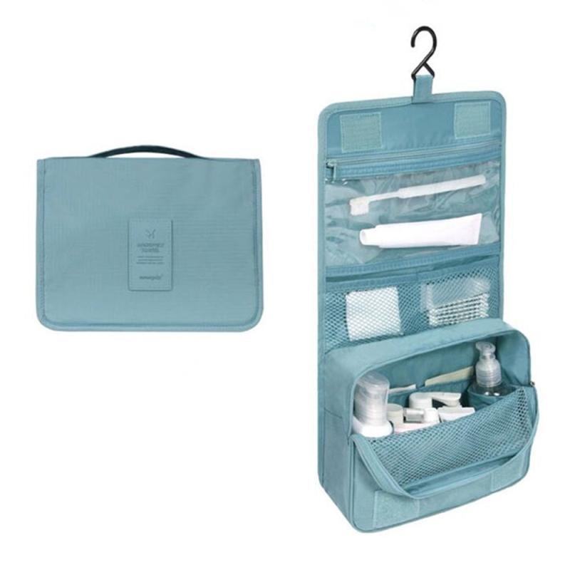 Water resistant Makeup Cosmetic Bag with Hanging Hook