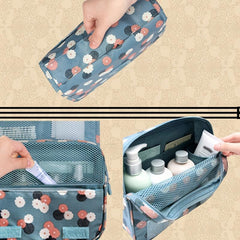 Water resistant Makeup Cosmetic Bag with Hanging Hook