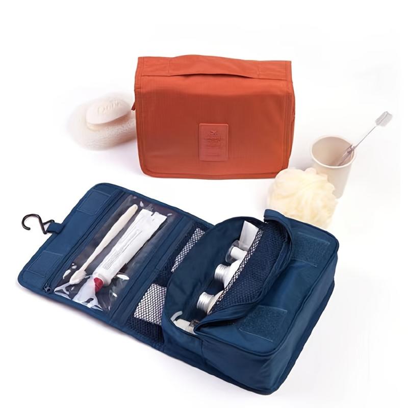 Water resistant Makeup Cosmetic Bag with Hanging Hook