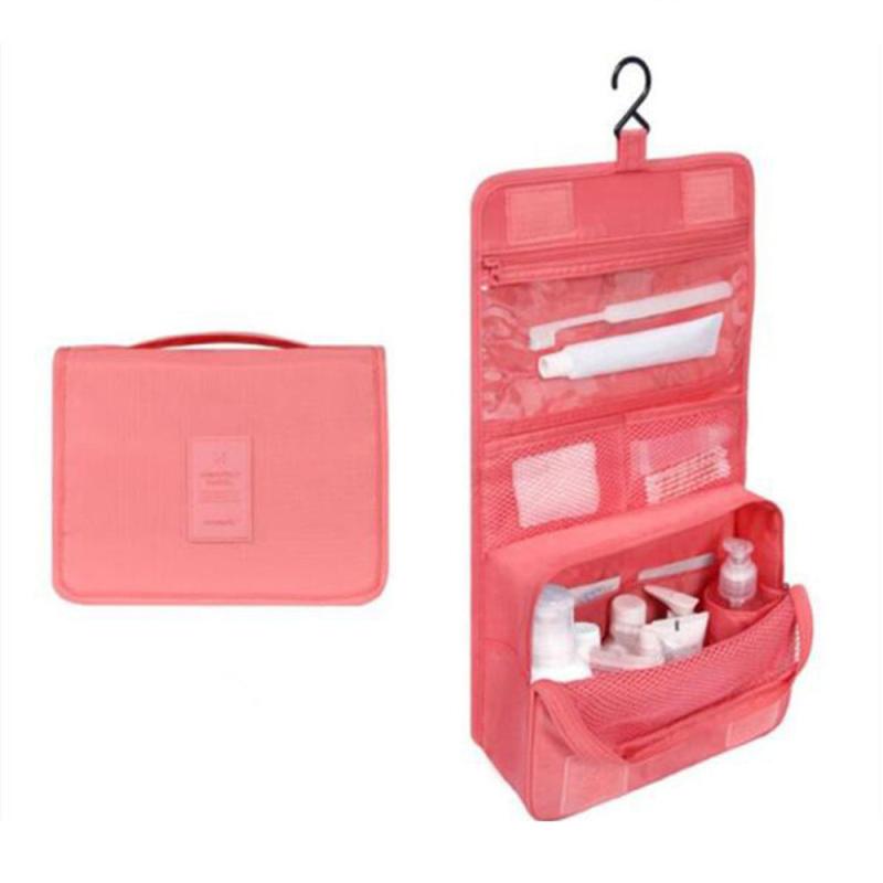 Water resistant Makeup Cosmetic Bag with Hanging Hook