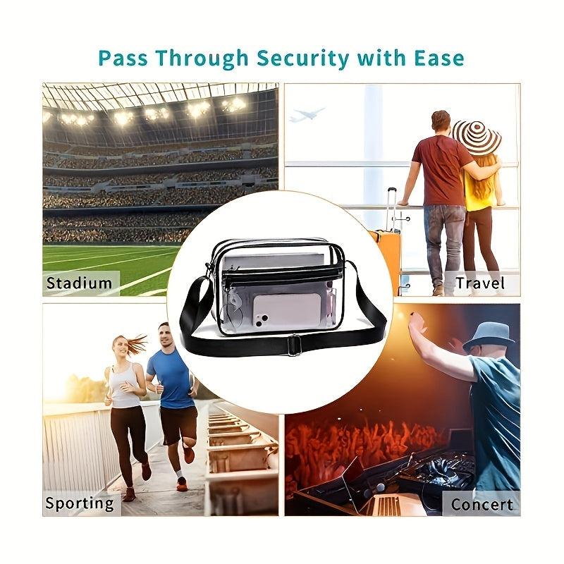 Waterproof Crossbody Bag Travel Wash Bag PVC Transparent Messenger Bag