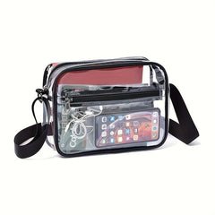 Waterproof Crossbody Bag Travel Wash Bag PVC Transparent Messenger Bag