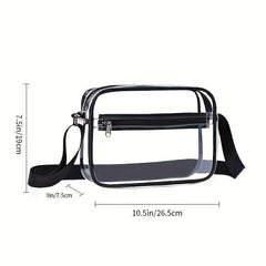 Waterproof Crossbody Bag Travel Wash Bag PVC Transparent Messenger Bag