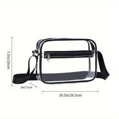 Waterproof Crossbody Bag Travel Wash Bag PVC Transparent Messenger Bag